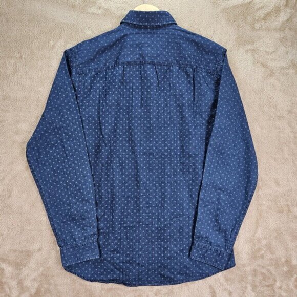 NWT Selected Homme Shirt Slim Fit Organic Cotton Long Sleeve Button-Down Sz 16.5 - Picture 9 of 10